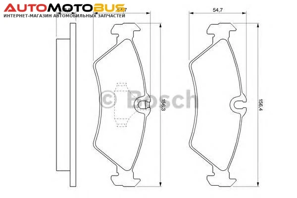 Фото Комплект тормозных колодок Bosch 0986424219