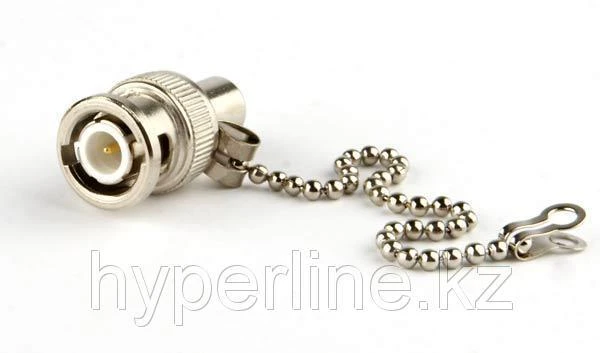 Фото Hyperline TER-BNC-M-75-CHAIN BNC-терминатор 75 Ом с заземлением