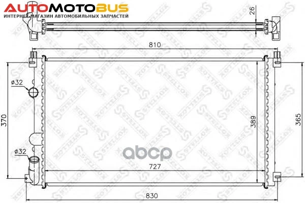 Фото Радиатор системы охлаждения Stellox 1026182SX