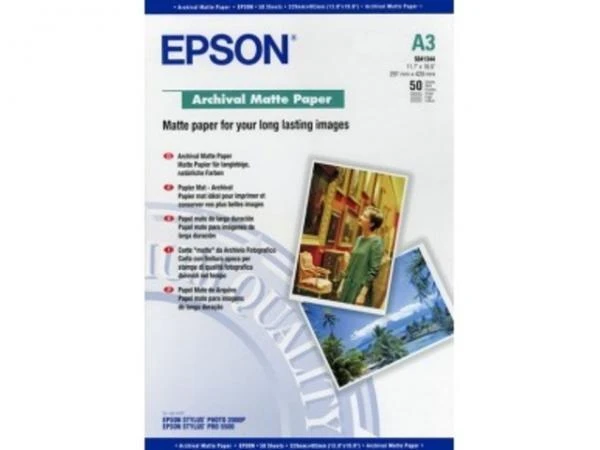 Фото Расходные материалы Epson Fine Art Paper Cold Press Natural 340 гр/м2, А3+ (25 листов)