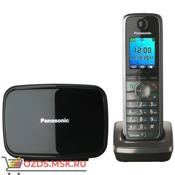 Фото Panasonic KX-TG8611RUM — Беспроводной телефон DECT (радиотелефон) , цвет серый металлик