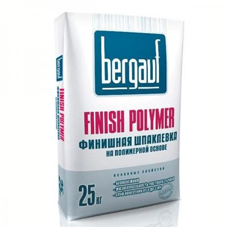 Фото Шпатлевка Bergauf Finish Polymer финишная полимерная 25 кг