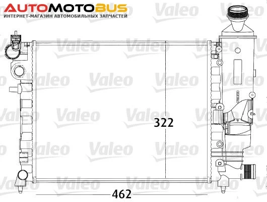 Фото Радиатор охлаждения двигателя VALEO 731498