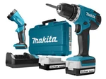 фото Аккум. дрель-шуруповерт MAKITA DF 347 DWLE в чем. + фонарь (14.4 В