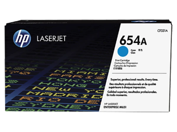 Фото Расходные материалы HP 654A Cyan Toner Cartridge