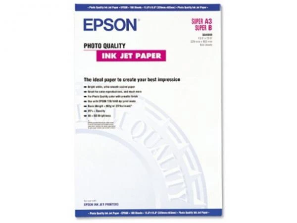 Фото Расходные материалы Epson Photo Quality Ink Jet Paper 102 гр/м2, А3+ (100 листов)