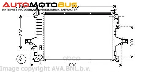 Фото Радиатор охлаждения двигателя Ava VO2116