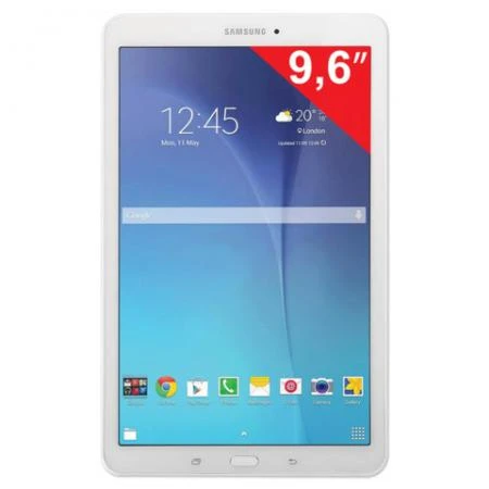 Фото Планшет SAMSUNG GALAXY Tab E SM-T561N, 9,6", 3G, Wi-Fi, 2/5 Мп, 8 Гб, microSD, белый, пластик