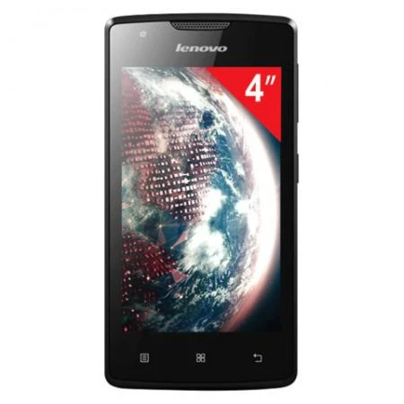 Фото Смартфон LENOVO A1000, 4", 2 SIM, 3G, 0,3/5 Мп, 8 Гб, microSD, черный, пластик