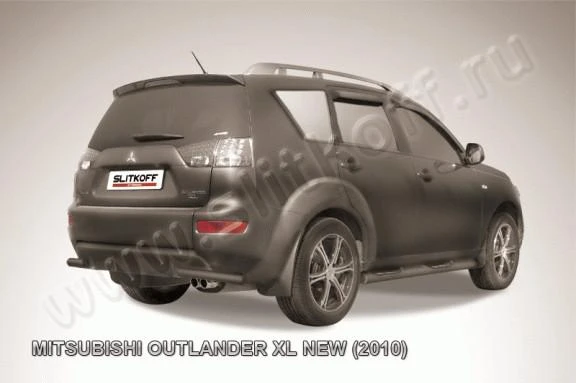 Фото Slitkoff Уголки d57 черные MITSUBISHI OUTLANDER XL NEW (2010)