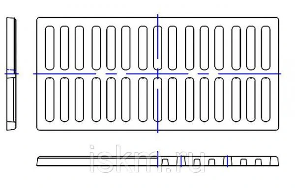 Фото Решетка канализационная 750х350 мм