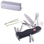 фото Подарочный нож VICTORINOX "Work champ", 111 мм, складной, с фиксирующимся лезвием, черный, 21 функция