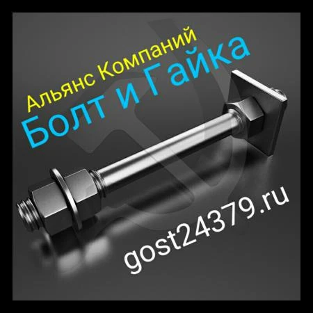 Фото М30х600 тип 2.1 фундаментный болт сталь 20 ГОСТ 24379.1-2012