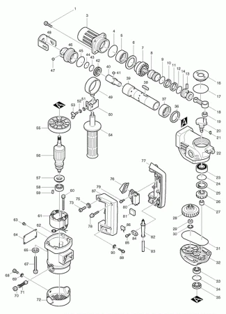 Фото Makita Резиновая прокладка HR3520/B перфоратор Makita HR3520B рис.( 30)