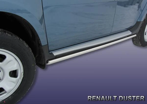 Фото Slitkoff Защита порогов d42 труба Renault Duster