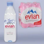 фото Вода негазированная минеральная EVIAN (Эвиан), 0,5 л, пластиковая бутылка