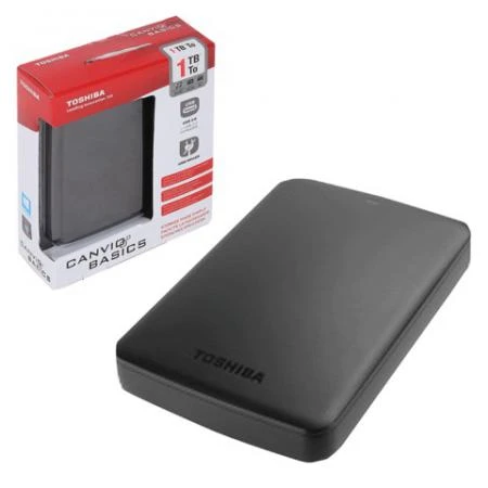 Фото Диск жесткий внешний TOSHIBA Canvio Basics, 1 Tb, 2,5", USB 3.0, черный