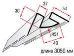 фото Сайдинг и комплектующие PRORAB Планка д/сайд. внутрен. угол кремов. 3,05м