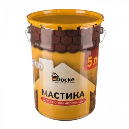 Фото Мастика для гибкой черепицы Dоcke 5 л (4.2 кг)