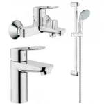 фото Комплект для ванной комнаты Grohe BauLoop 121827 (3 в 1) | интернет-магазин сантехники Santehmag.ru