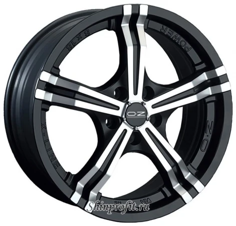 Фото OZ Racing Power 8x18/5x108 D75 ET38 Matt Black Diamond Cut