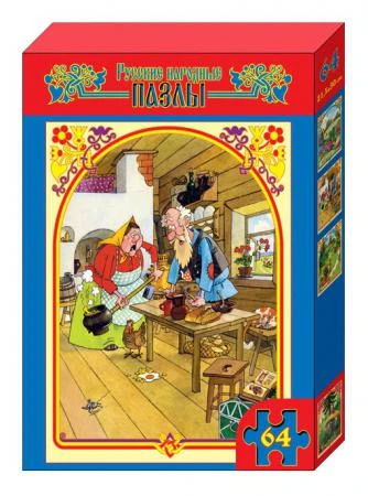 Фото Курочка Ряба. Макси пазлы на 64 элемента серии "Русские народные пазлы"