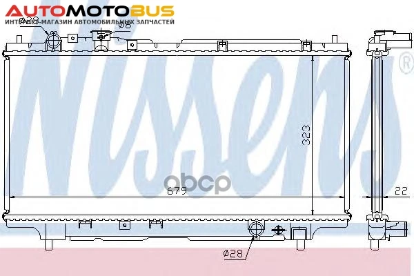Фото Радиатор охлаждения Nissens 62383A