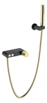 фото Boheme Stick 123-BG.2 Смеситель для ванны BLACK TOUCH GOLD