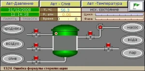 Фото Автоматика управления автоклавом для стерилизации консервов САУСТ.