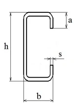 Фото Стальной гнутый тонкостенный С-образный профиль (СГТС 320*100*25*t мм)