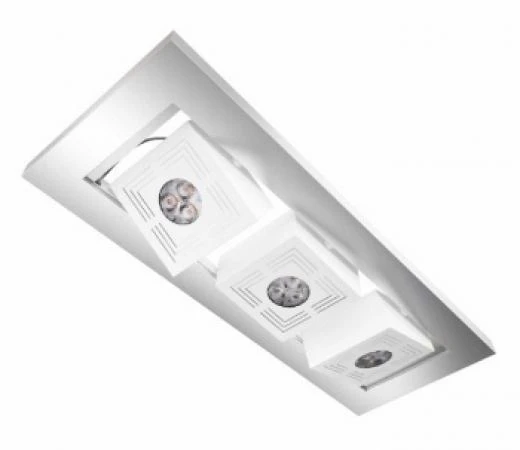 Фото Светильник потолочный - OSRAM TRESOL Cube Trio Ceiling 3x4,5W 220-240V 495lm 3000K 30 серебр.белый - 4008321989307