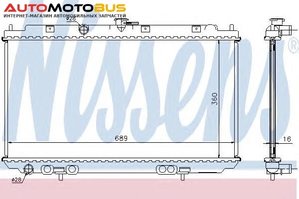 Фото Радиатор Nissens 67344A