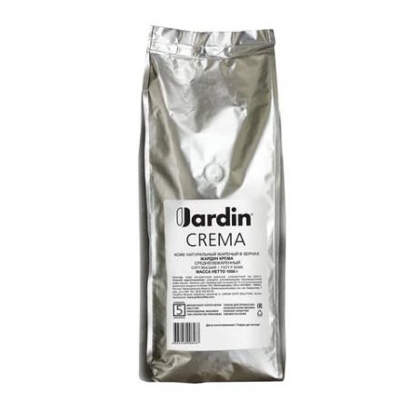 Фото Кофе в зернах JARDIN (Жардин) "Crema", натуральный, 1000 г, вакуумная упаковка