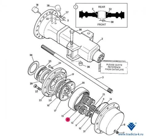 Фото Стопорное кольцо ПМ 2203/0054 на JCB 3CX