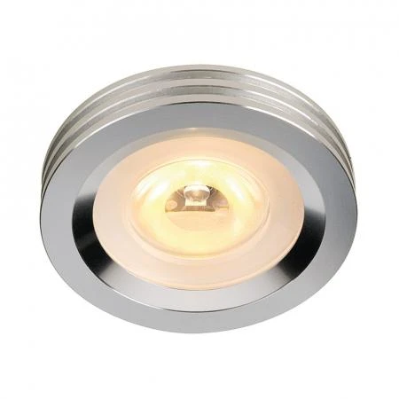 Фото LED DOWNLIGHT светодиодный точечный светильник встраиваемый с PowerLED 3Вт, 700mA, 3000K, 130lm, 25°, матир. алюминий | 114802 SLV