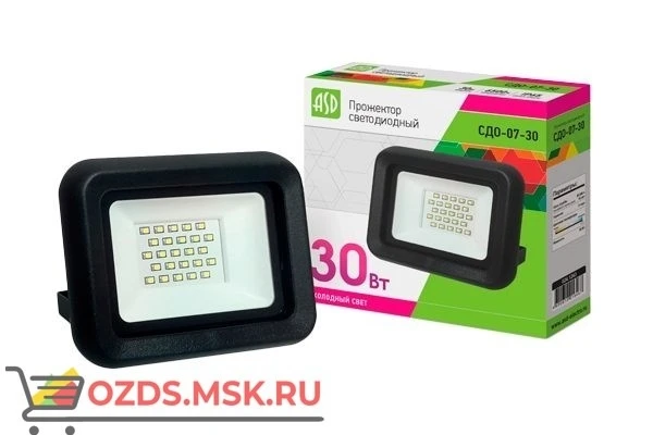 Фото ASD СДО-07-30 прожектор LED 30Вт 6500К 2250Лм IP65