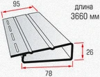 фото Сайдинг и комплектующие PRORAB Планка д/сайд. начальная 3,66м