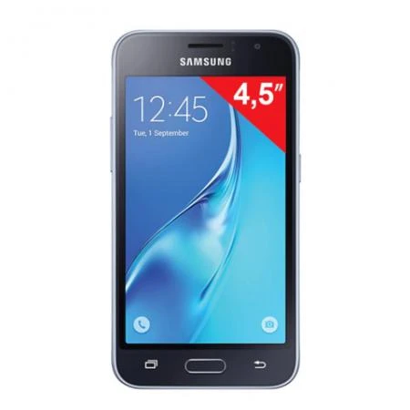 Фото Смартфон SAMSUNG Galaxy J1, 2 SIM, 4,5", 4G (LTE), 2/5 Мп, 8 Гб, microSD, черный, пластик