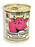 фото Консервы мясные тушенка ГОВЯДИНА Береза в/с 338г ж/б