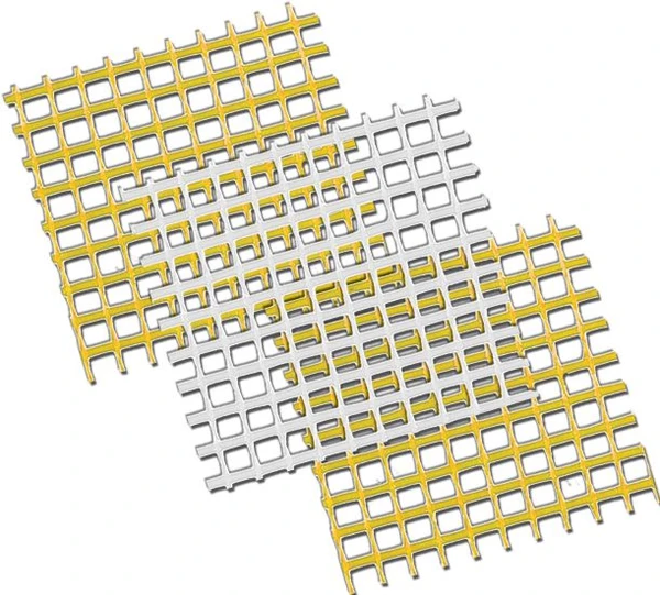 Фото TG-Textilglas Сетка панцирная для фасадных работ 9ммх12мм желтая 240 г/кв.м 25м