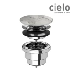 фото Ceramica CIELO PIL01 CS - Донный клапан, сливной гарнитур Carrara Statuario (Белый мрамор)