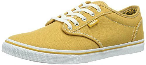 Фото Vans Women's Atwood Low Canvas Skate Shoes, Cheetah/Golden/White (VN-0U4IDG9)