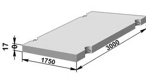 Фото Плита дорожная 2П 30.18-30 3000х1750х170