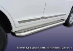 фото Slitkoff Защита порогов d76 с листом Toyota Land Cruiser 200 2012