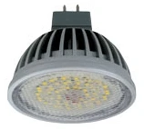 Фото Светодиодная (LED) лампа Экола MR16 GU5.3 (замена галогенки), цоколь GU5.3, 5.4 W прозрачное стекло