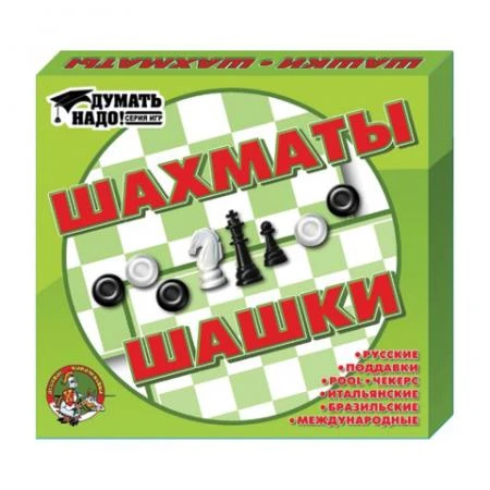 Фото Игра 2 в 1 "Шахматы и шашки"