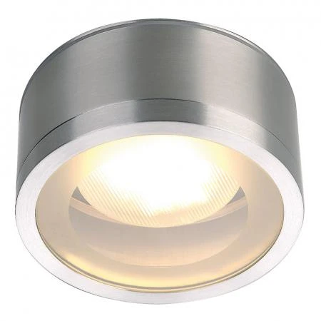 Фото ROX CEILING GX53 OUT светильник потолочный IP44 для лампы GX53 11Вт макс., матированный алюминий | 230726 SLV