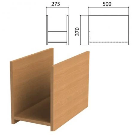 Фото Подставка под системный блок "Эко", 275х500х370 мм, бук бавария