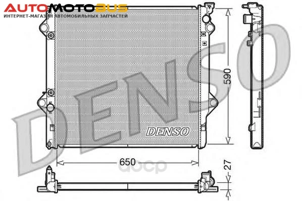 Фото Радиатор 650×590 Denso DRM50047