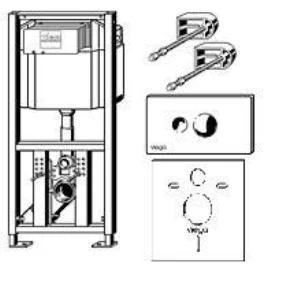 Фото Комплект для подвесного унитаза 660 321 Viega
